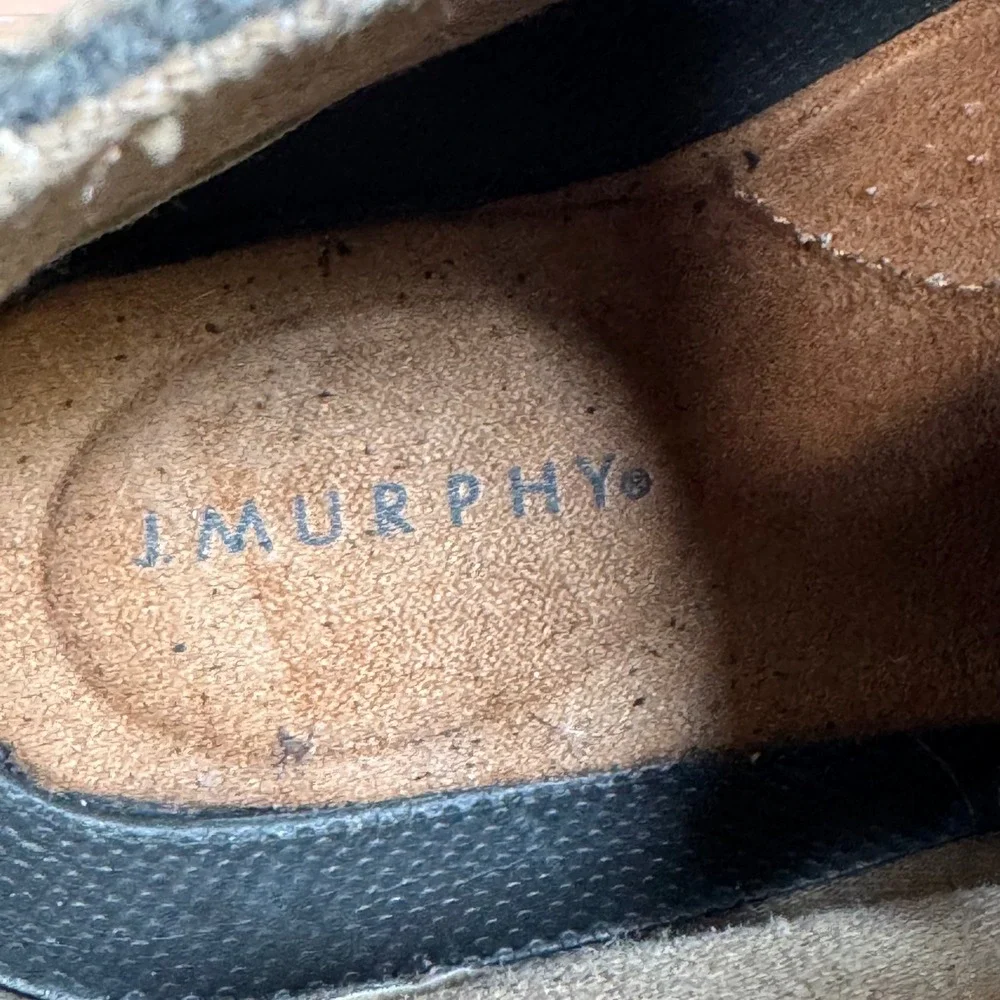 J. Murphy Johnston & Murphy Men Grey Wool Chukka Boots Size 9.5 M Preppy Neutral